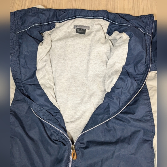 Vintage Y2K Nike 2000's Full Zip Windbreaker Jacket Mens Size XL Navy Blue A041 - Picture 14 of 16